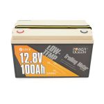 Акумуляторна батарея LiFePO4 Power Queen 12.8V 100Ah Low-Temp ,1280Wh, BMS 100A, 329*172*214мм - Зображення 2