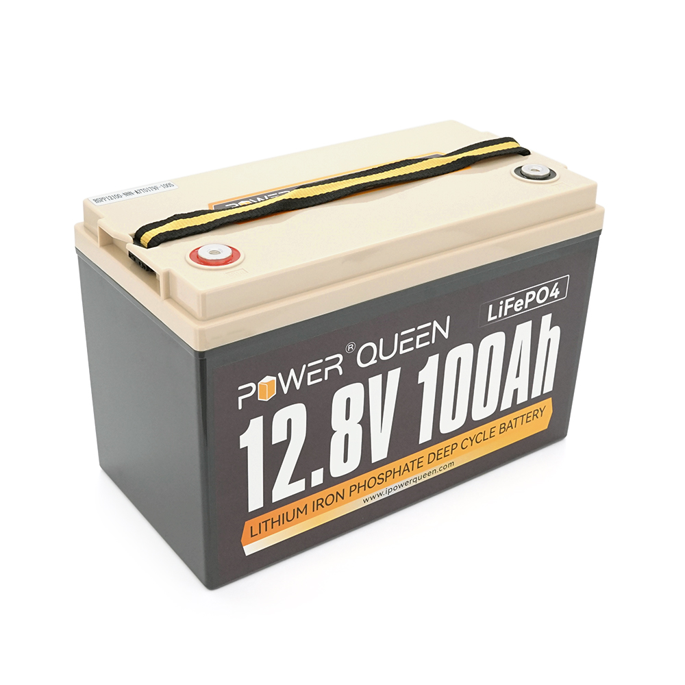 39219 Акумуляторна батарея LiFePO4 Power Queen 12.8V 100Ah, 1280Wh, BMS 100A, 330*170*220мм - Зображення 1