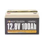Акумуляторна батарея LiFePO4 Power Queen 12.8V 100Ah, 1280Wh, BMS 100A, 330*170*220мм - Зображення 2