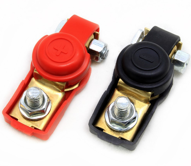 39421 Клема для свинцево-кислотного акумулятора D2, мідь, 2 штуки в упаковці, ціна за упаковку - Зображення 1