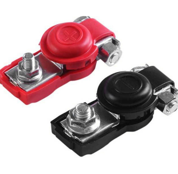 Клема для свинцево-кислотного акумулятора D2, оцинкований метал, 2 штуки в упаковці, ціна за упаковку