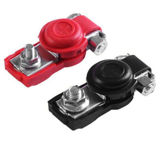 39426 Клема для свинцево-кислотного акумулятора D2, оцинкований метал, 2 штуки в упаковці, ціна за упаковку - Зображення 1