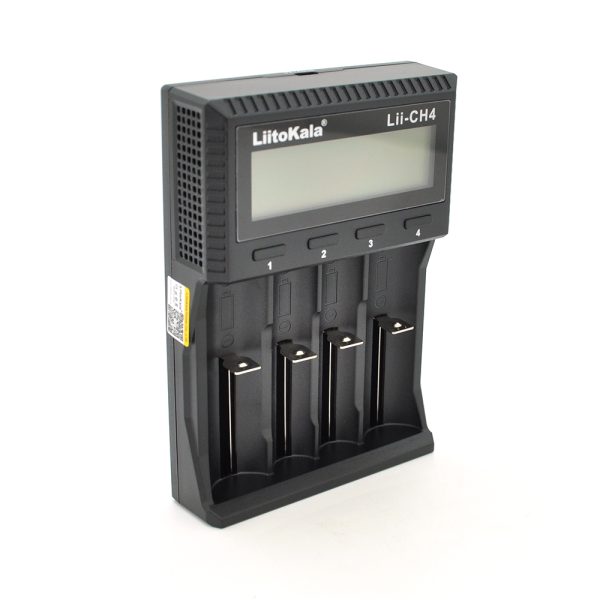 ЗУ універсальне Liitokala Lii-CH4, 4 канали, LCD дисплей, підтримує Li-ion, Ni-MH та Ni-Cd AA (R6), ААA (R03), AAAA, С (R14)