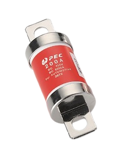 PEC_30_RED-removebg-preview Високовольтний запобіжник PEC DC 450V 250A Ø30 - Зображення 1