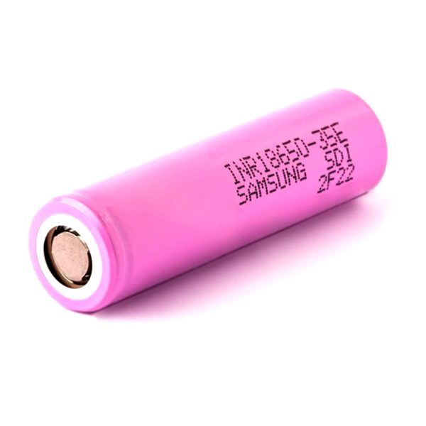 Акумулятор Li-Ion 18650 Samsung INR18650-35E-CDI, 3350mAh, 8A, 4.2 / 3.6 / 2.5V, PINK, 2 шт в упаковці, ціна за 1 шт