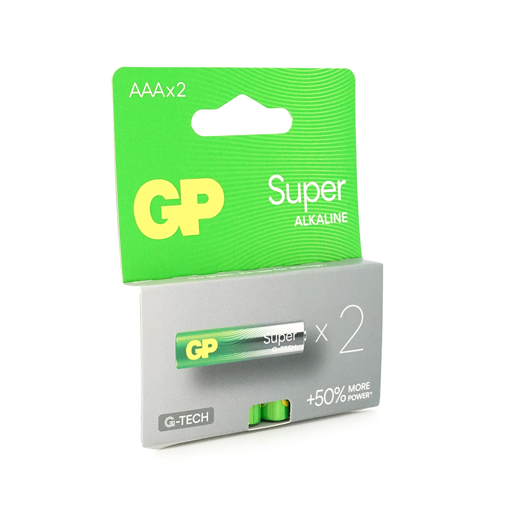 04622 Батарейка GP Super 24A-2UE2, лужна AAA, 2 шт у блістері, ціна за блістер - Зображення 1
