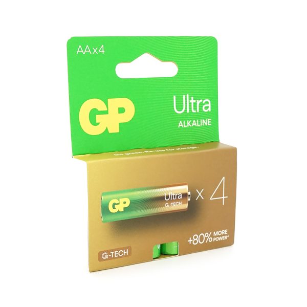 Батарейка GP Ultra 15AU-2UE4, лужна AA, 4 шт у блістері, ціна за блістер