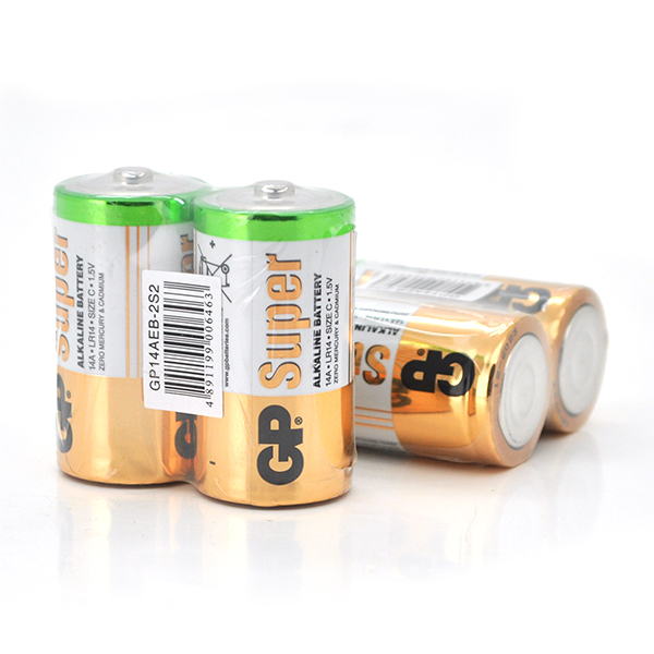 Батарейка GP Super 13A-S2 / LR20 щелочная, 2 шт в вакуумной упаковке, цена за упаковку