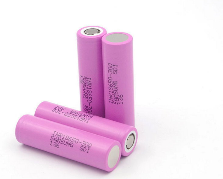 08899 Акумулятор 18650 Li-Ion Samsung INR18650-30Q, 3000mAh, 30A, 4.2 / 3.6 / 2.5V, PINK, 2 шт в упаковці, ціна за 1 шт - Зображення 1