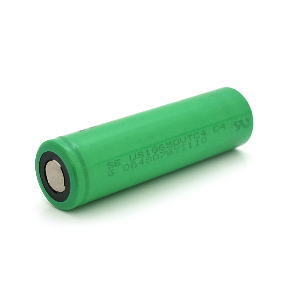09151 Акумулятор 18650 Li-Ion Sony US18650VTC4, 2100mAh, 25A, 4.2 / 3.6 / 2.5V, GREEN, 2 шт в упаковці, ціна за 1 шт - Зображення 1