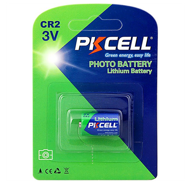 Батарейка літієва PKCELL 3V CR2 850mAh Lithium Manganese Battery ціна за блист, Q8 / 96