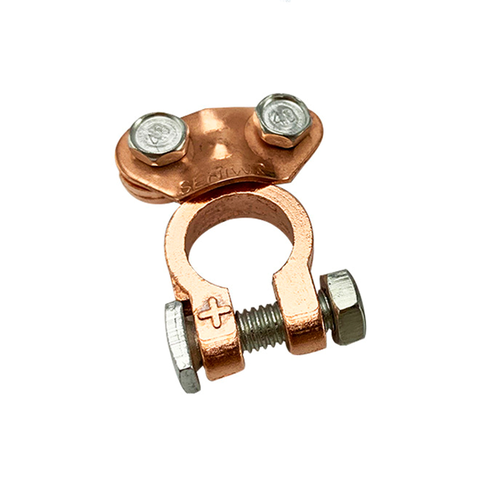 10584 Клема для свинцево-кислотного акумулятора, латунь, 2 штуки в упаковці, ціна за 1 шт - Зображення 1