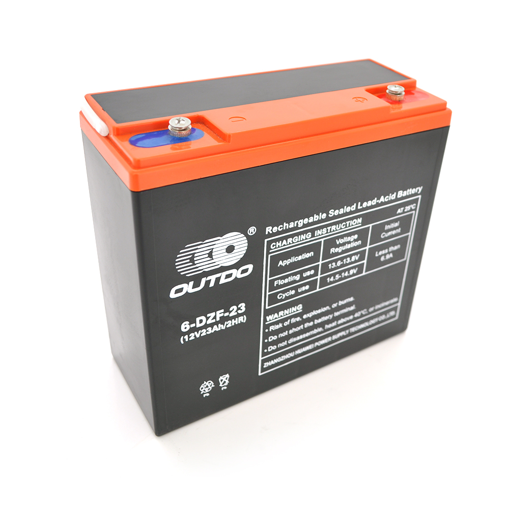 13764 Тягова акумуляторна батарея AGM OUTDO 6-DZM-23 (DZF-23), 12V 23Ah, (180 х 78 х 170), Q2 - Зображення 1