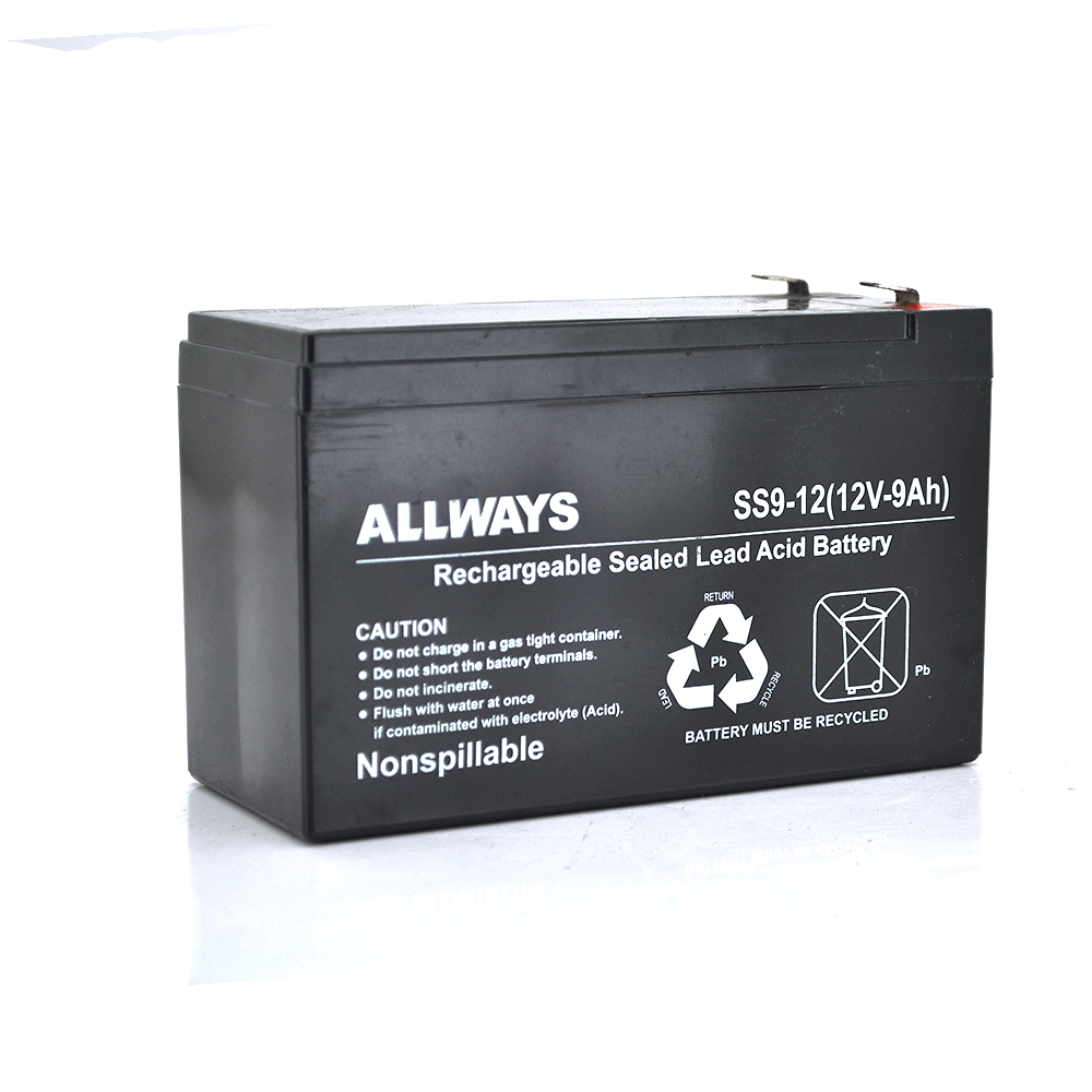 15768 Акумуляторна батарея Allways 1290F2 12 V 9 Ah ( 150 x 65 x 95 (100) ) Black Q10 - Зображення 1