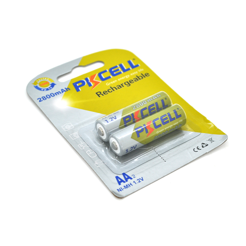 16685 Акумулятор PKCELL 1.2V AA 2800mAh NiMH Rechargeable Battery, 2 штуки у блістері ціна за блістер, Q12 - Зображення 1