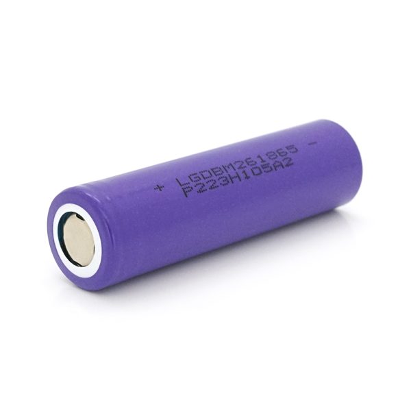 Акумулятор 18650 Li-Ion LG GBM261865 (LG M26), 2600mAh, 10A, 3.7V ціна за штуку, Purple, 2 шт в упаковці, ціна за 1 шт