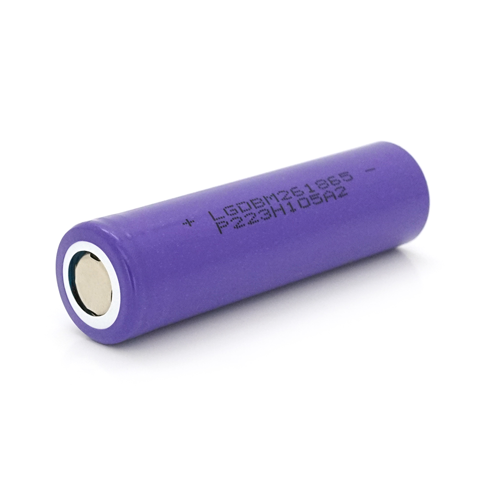 16795 Акумулятор 18650 Li-Ion LG GBM261865 (LG M26), 2600mAh, 10A, 3.7V ціна за штуку, Purple, 2 шт в упаковці, ціна за 1 шт - Зображення 1