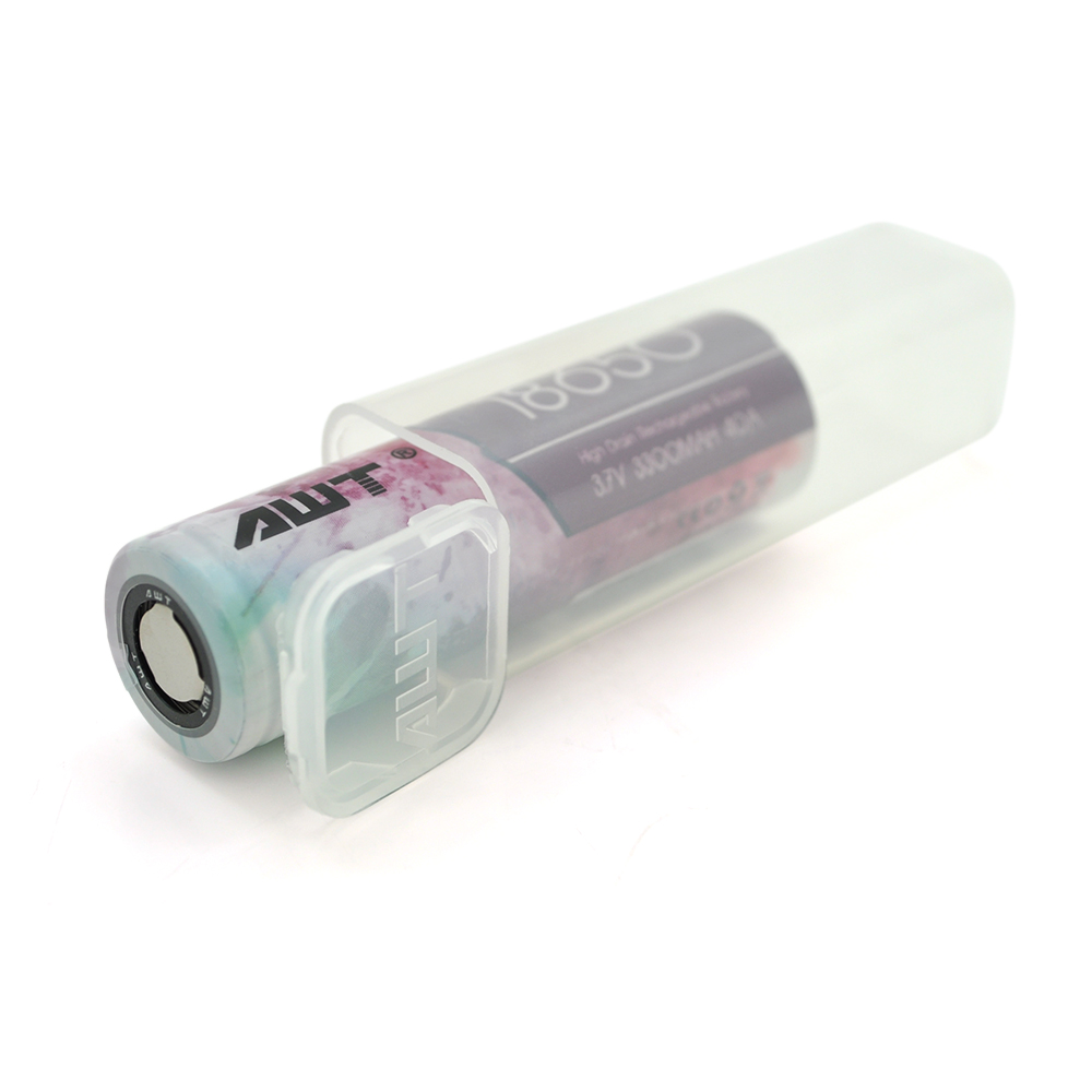 19622 Акумулятор 18650 Li-Ion AWT високострумовий, 3300 мАг, 40А, BOX 2 шт в упаковці, ціна за одиницю - Зображення 1