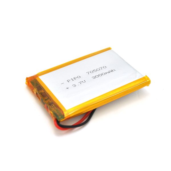 Літій-полімерний акумулятор 7*50*70mm (Li-ion 3.7В 3000мА&middot;год)