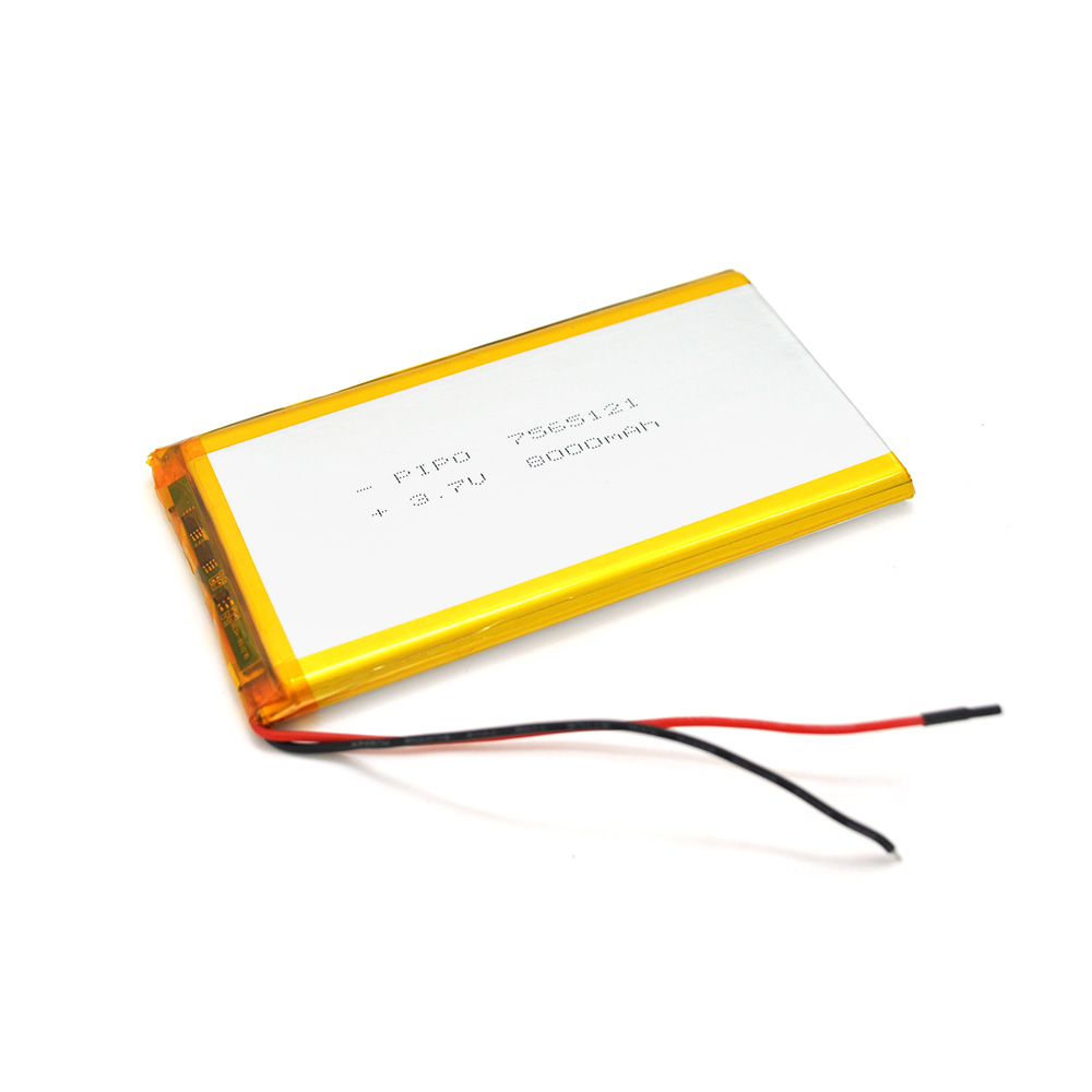 20311 Літій-полімерний акумулятор 7.5*65*121mm (Li-ion 3.7В 8000мА·год) - Зображення 1