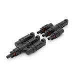 Кабельний розгалужувач MC4-3T, фотоелектричний 1500V, &lt;30A, 2,5мм2 - IP68, для монтажу сонячних систем, вогнестійкість UL94-VO, Q500 луджена мідь - Зображення 2