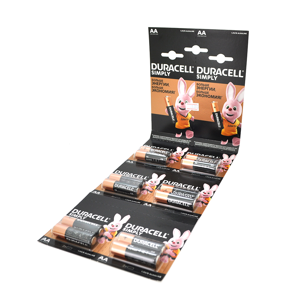 21393 Батарейка лужна DURACELL LR06 (AA) MN1500, 12шт в блістері, ціна за блістер - Зображення 1