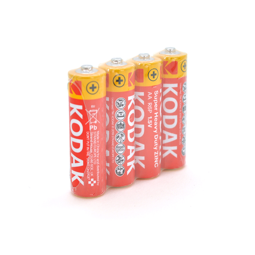 21568 Батарейка сольова KODAK Super Heavy Duty R6, АА, 4шт в shriink, ціна за shrink - Зображення 1