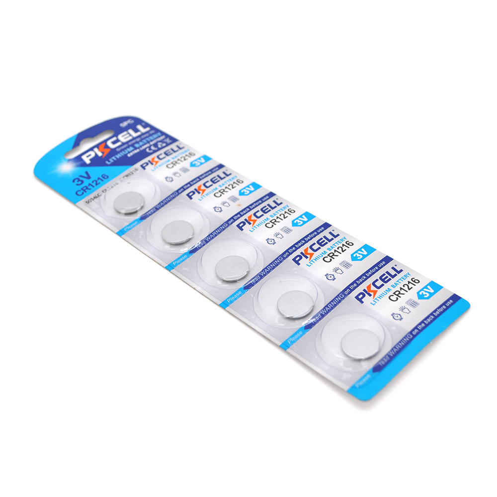 21796 Батарейка літієва PKCELL CR1216, 5 шт у блістері (упак.100 штук) ціна за блист. Q30 - Зображення 1