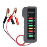 Тестер для акумуляторних батарей BM-310 + крокодили, 12V, LED