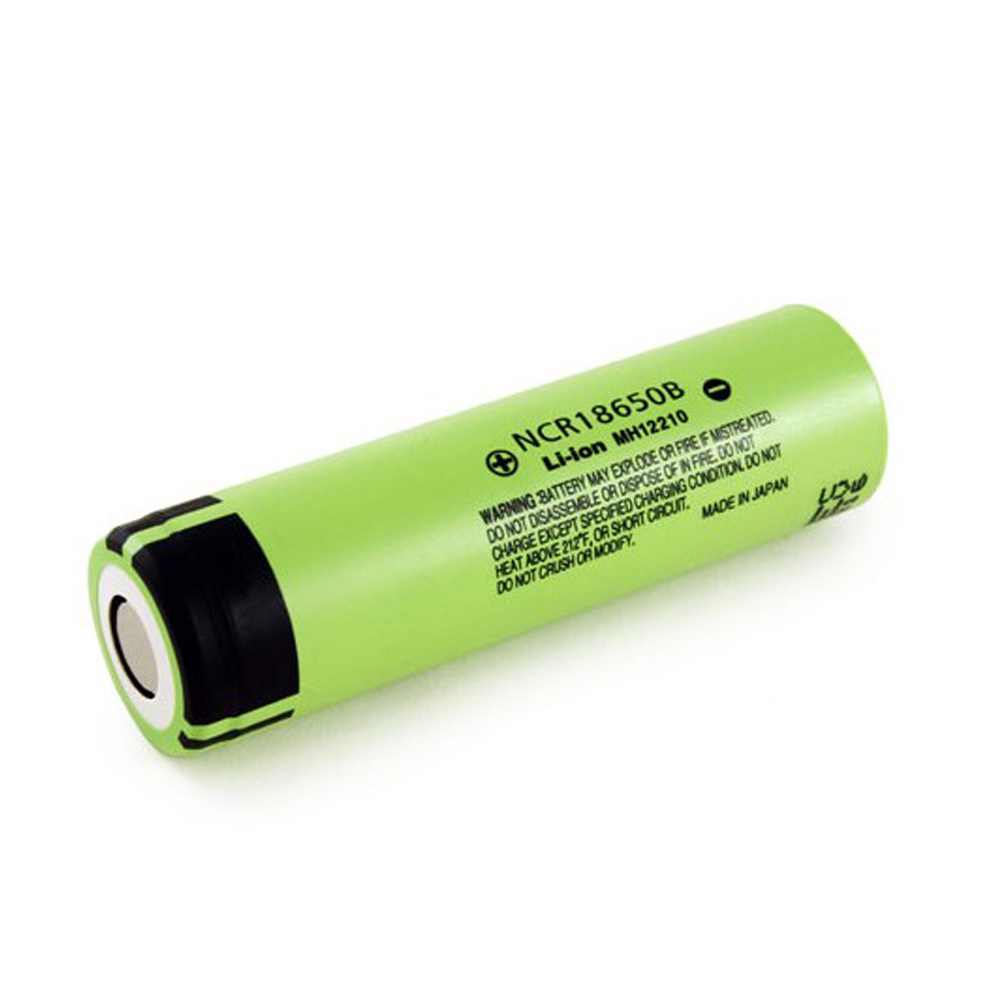 23970 Акумулятор 18650 Li-Ion Panasonic NCR18650B, 1500mAh, 6.8A, 4.2 / 3.6 / 2.5V, GREEN (TIP TOP), OEM - Зображення 1