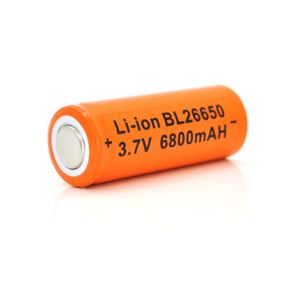 Акумулятор 26650 6800mAh, 3.7V (2.5-4.2V), Orange, ціна за 1 шт