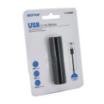 Акумулятор 18650 Li-Ion Beston 4.2 / 3.7 / 2.5V, USB-Micro, 2600mAh (negative electrode + protection plate) - Зображення 3