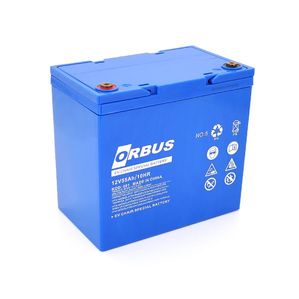 Акумуляторна батарея ORBUS 12-55 12V 55 Ah (229 x 138 x 215) 17.5kg Q1 / 48