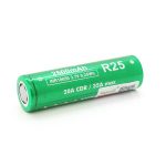 Акумулятор 18650 Li-Ion Vapcell INR18650 R25, 2500mAh, 20A, 4.2 / 3.6 / 2.5V, Green - Зображення 2