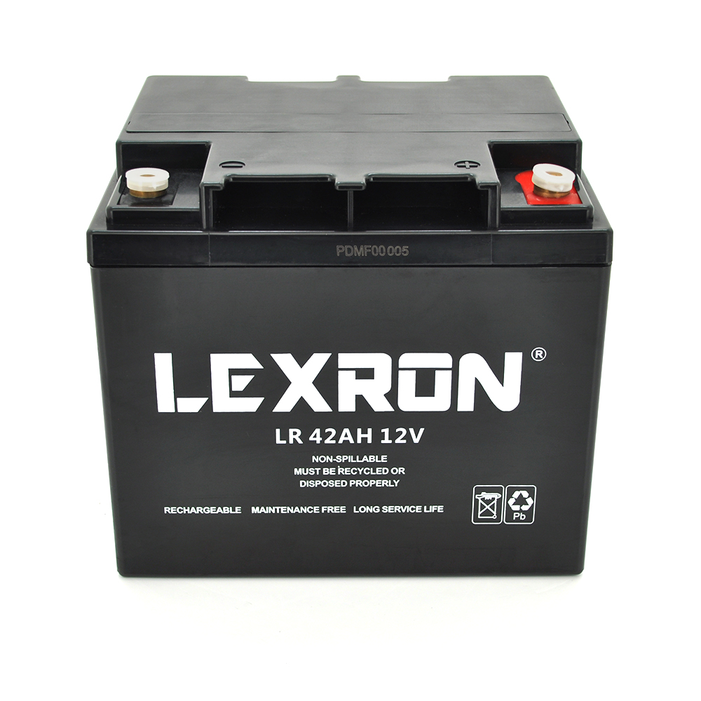 29317 Акумуляторна батарея Lexron LR-12-42 12V 42 Ah (197 x 165 x 172) 14kg - Зображення 1