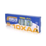 Батарейка сольова Orbus Zinc Carbon 1.5V AA / LR06, 10 штуки shrink - Зображення 2