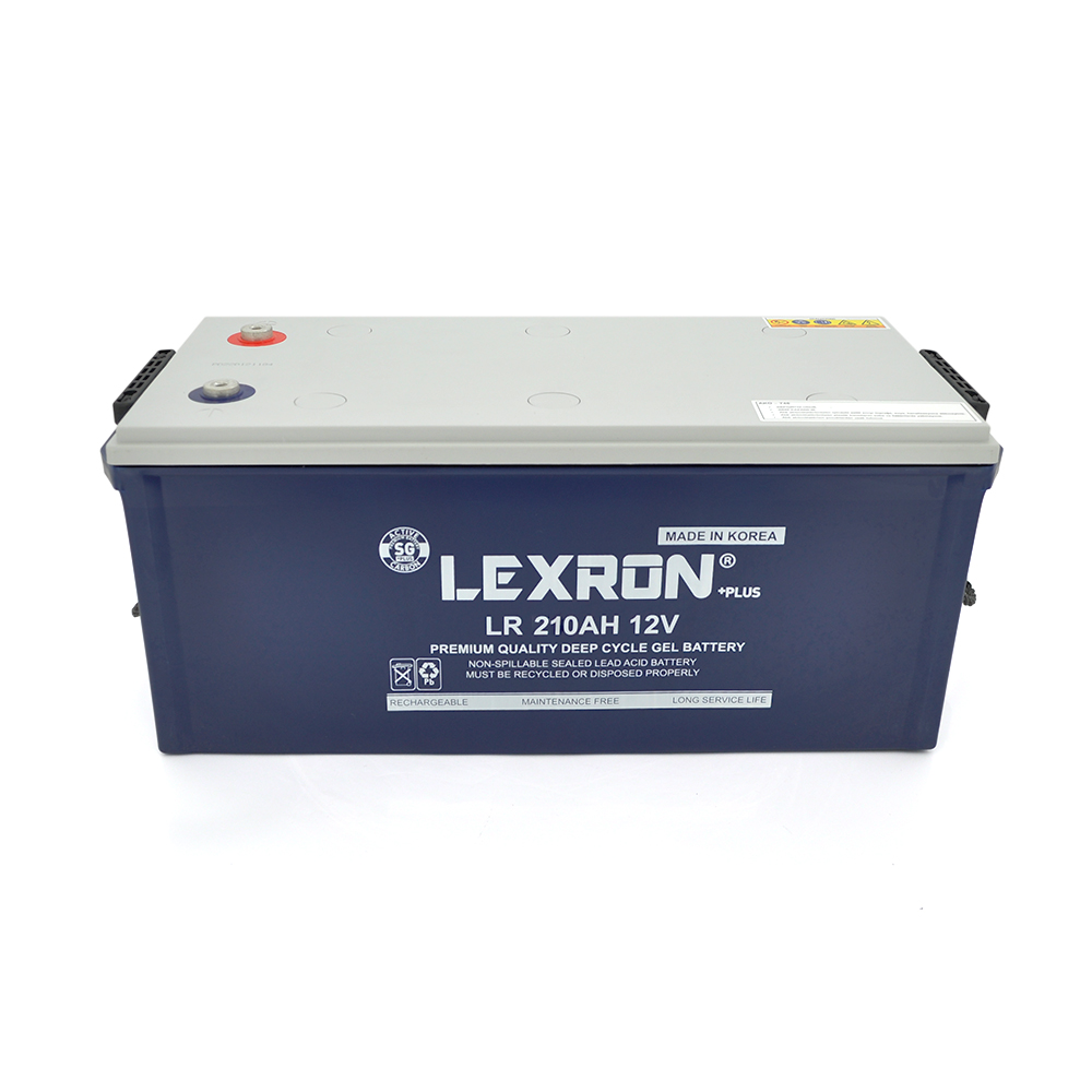 29822 Акумуляторна батарея Lexron LR-DCK-12-210 Carbon-Gel 12V 210 Ah DEEP CYCLE (522 x 240 x 222) 59.5kg - Зображення 1