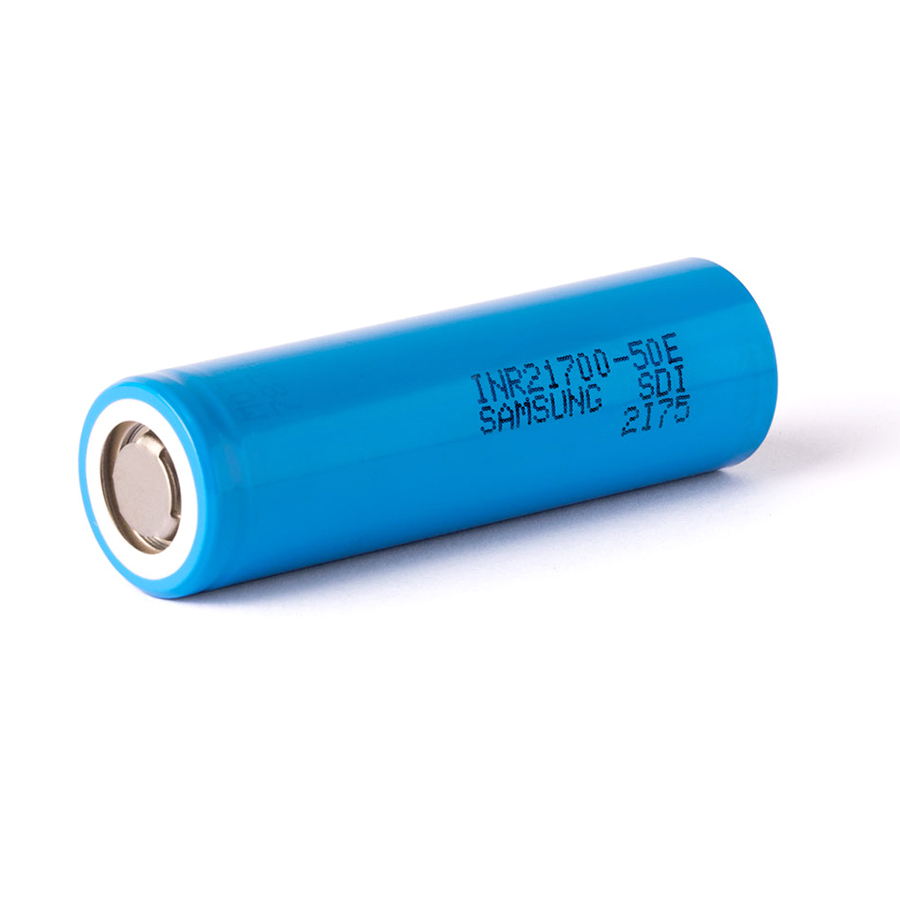 31895 Акумулятор 21700 Li-Ion Samsung INR21700-50E 4900mAh, 10A, 4.2 / 3.6 / 2.5V, Blue - Зображення 1