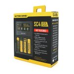 Зарядний пристрій універсальний Nitecore SC4, 4 канали, LCD дисплей, підтримує Li-ion, Ni-MH та Ni-Cd AA (R6), ААA (R03), AAAA, С (R14), 3A - Зображення 2