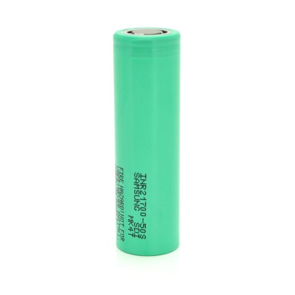 Акумулятор 21700 Li-Ion Samsung INR21700-50S 5000mAh, 50A, 4.2 / 3.6 / 2.5V, Green