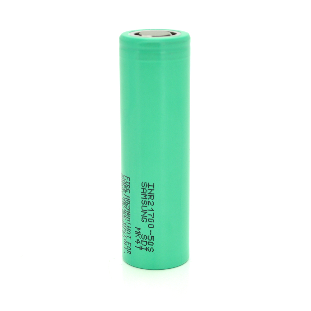 32719 Акумулятор 21700 Li-Ion Samsung INR21700-50S 5000mAh, 50A, 4.2 / 3.6 / 2.5V, Green - Зображення 1