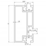 Алюмінієвий профіль СПЛ-4 (ціна за метр) - Зображення 2