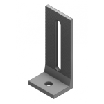 Кронштейн L-образний алюмінієвий (31.3*40*95 / товщина 5 / 4.5) - Зображення 2