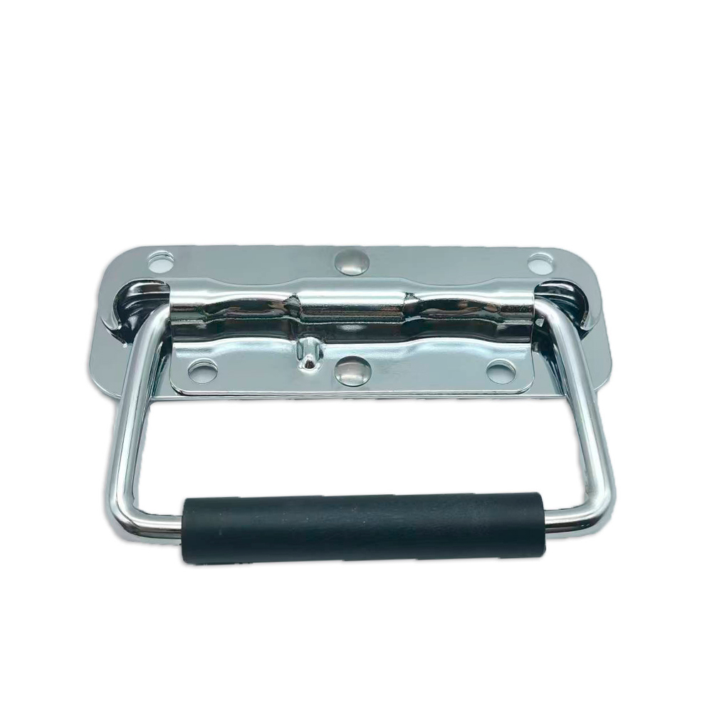 34292 Ручка для ящика, пружинна, 110х77х6мм, нержавіюча сталь - Зображення 1