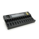 ЗУ універсальне Liitokala Lii-S12, 12+2 каналів, Ni-Mh / Li-ion / LiFePo4 / крона, 220V / 12V, LED+LCD, Box - Зображення 3