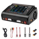 Зарядний пристрій HTRCT400 Pro Duo AC200 / DC400Вт, тип АКБ LiPo, LiHv, Li-ion, NiMh, LiFe, Pb, 3.2&quot; Touch screen, 100*65*140 (мм) - Зображення 2