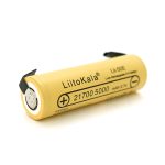 Акумулятор 21700 Li-Ion LiitoKala Lii-50E-N(Nickel), 5000mAh (4800-5100mAh), 15A, 3.7V (2.5-4.2V), Yellow, PVC BOX - Зображення 2