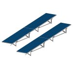 Комплект альбомної системи кріплень НА 2 ФОТОМОДУЛЯ / розмір модуля(2278х1133х35)(кут 30,алюміній) - Зображення 3