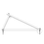 Комплект книжкової системи кріплень НА 1 ФОТОМОДУЛЬ / розмір модуля (2278х1133х35) (кут 25, алюміній) - Зображення 3