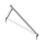 Комплект книжкової системи кріплень НА 1 ФОТОМОДУЛЬ / розмір модуля (2278х1133х35) (кут 25, алюміній) - Зображення 4